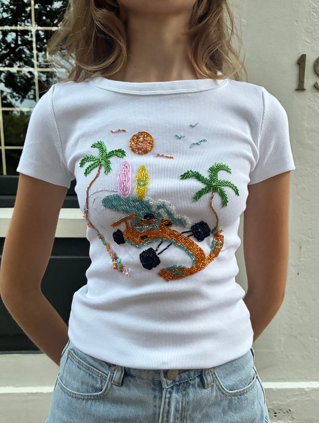 Beaded F1 Shirt - Miami