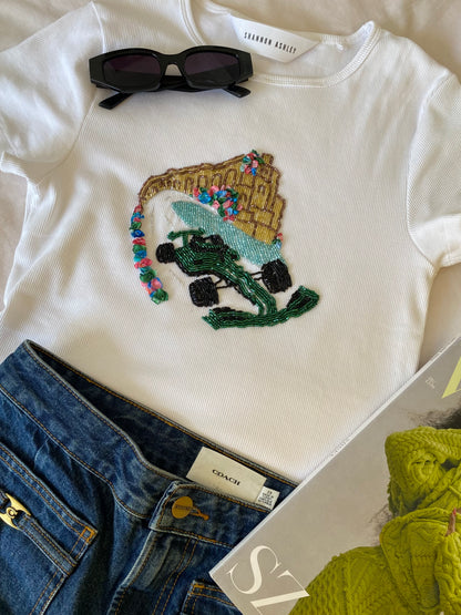 Beaded F1 shirt Monaco
